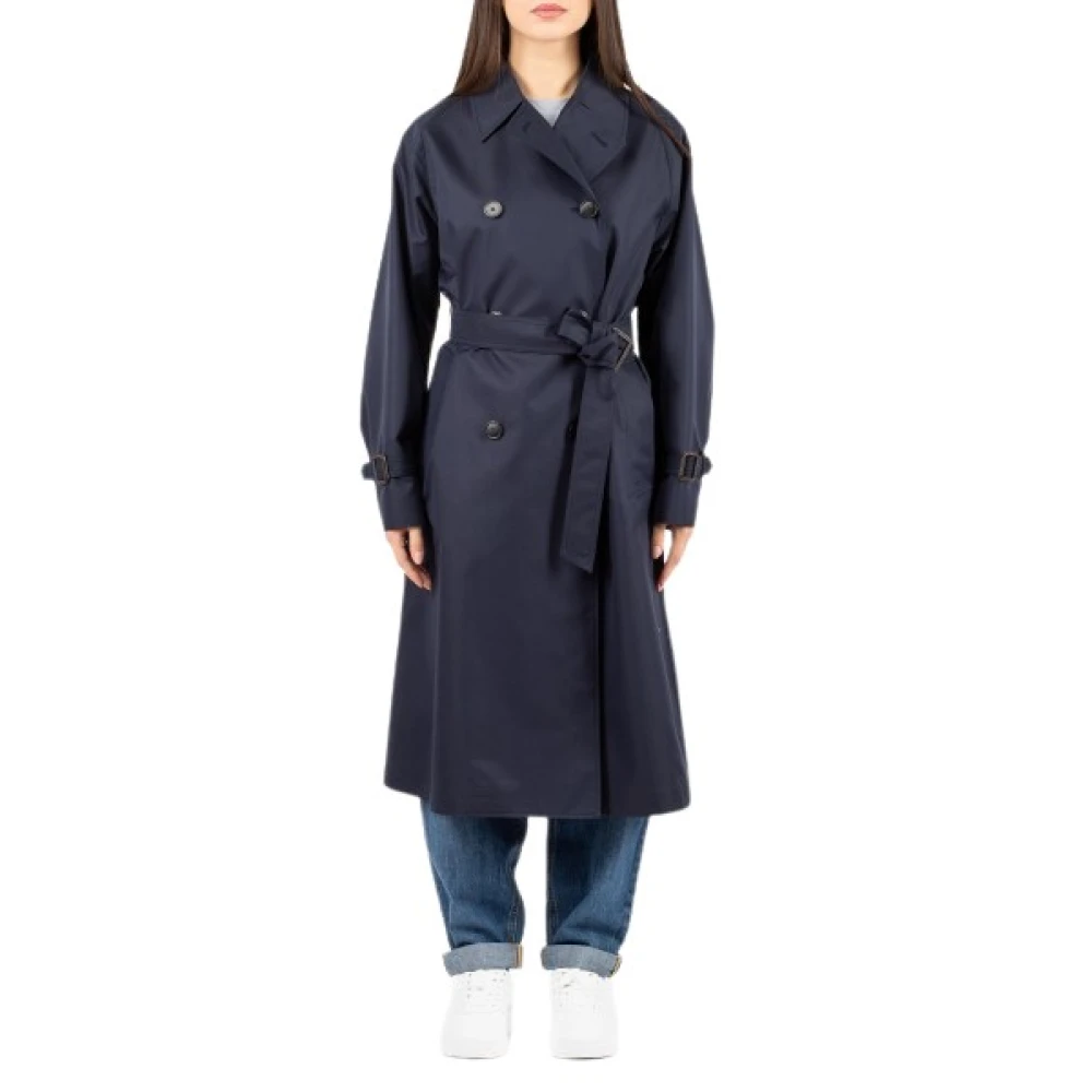 Weekend Max Mara Women's Blue Canasta Trench - Trench Coats - L - Coats