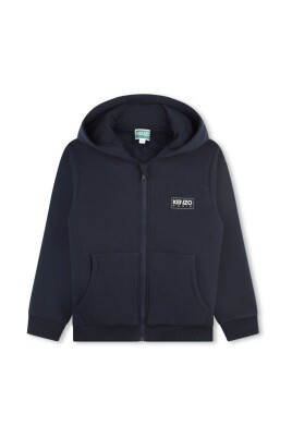sweat-shirt-a-capuche-bleu-avec-logo-imprime