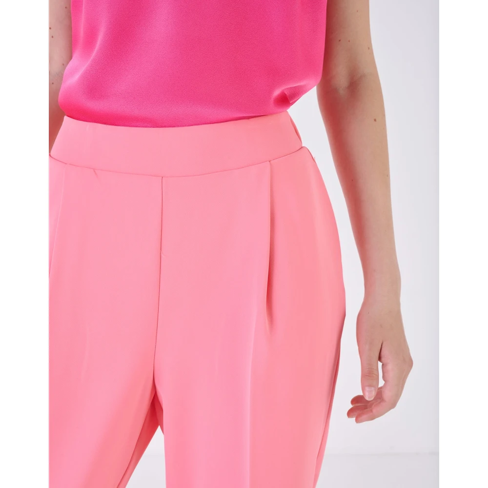 Silvian Heach Tapered Trousers Pink Dames