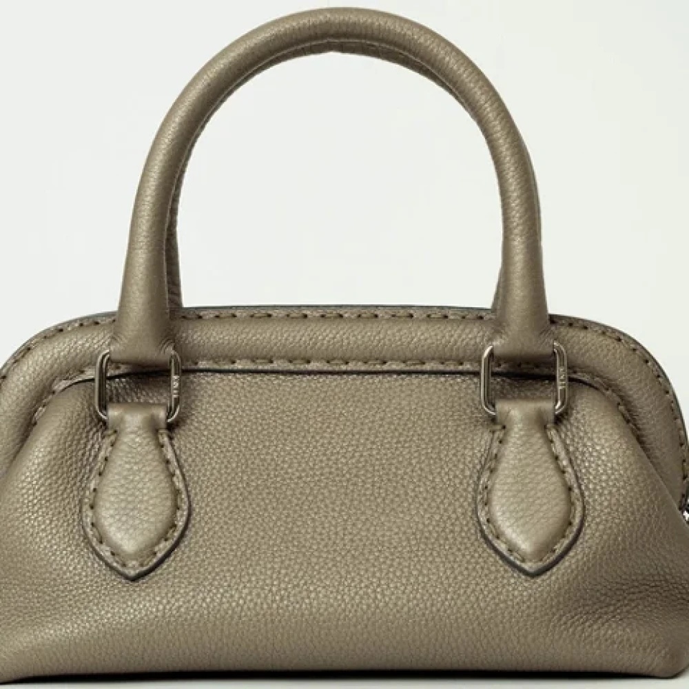 Fendi Vintage Pre-owned Fabric fendi-bags Beige Dames