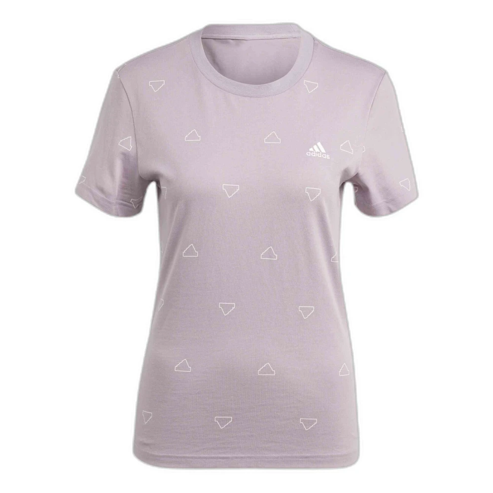 Adidas Vrouw Purper Tops Dames, Paars, M, Short Sleeve T-Shirt
