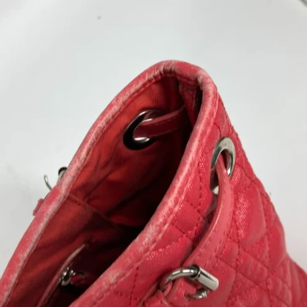 Dior Vintage Pre-owned Fabric dior-bags Red Dames