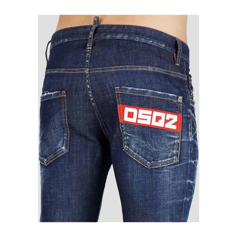 Dsquared2 Skater Jeans Donkere Wassing Blue Heren