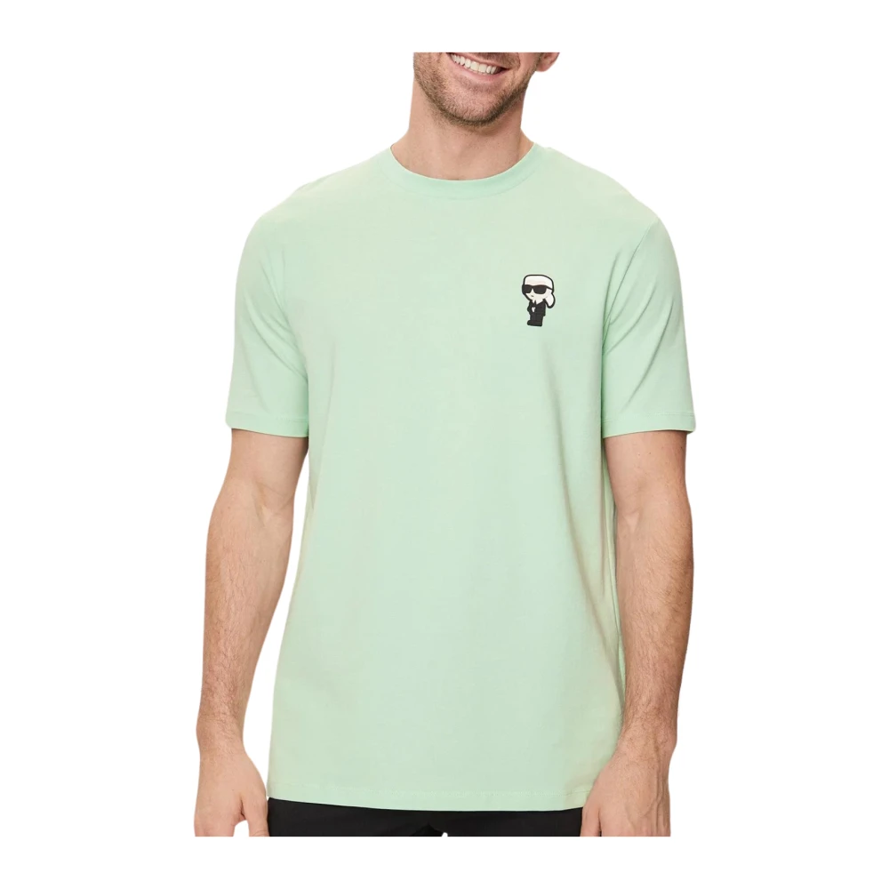 Karl Lagerfeld Samenwerking Crewneck T-Shirt 542221 755027 Green Heren