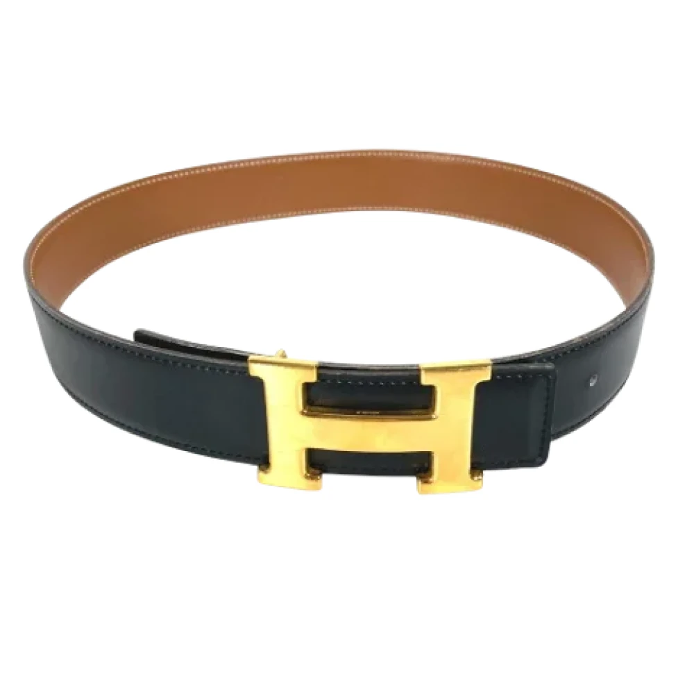 Hermès Vintage Pre-owned Leather belts Black Dames