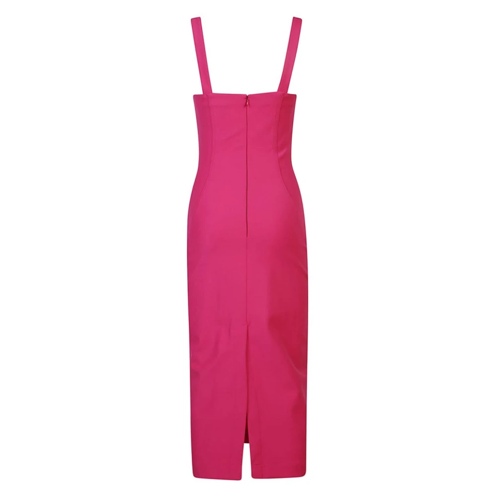 Versace Jeans Couture Fuchsia Jurk Aw24 Elegant Trendy Pink Dames