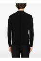 black-knitwear-cardigan-v-neck-ribbed-trims