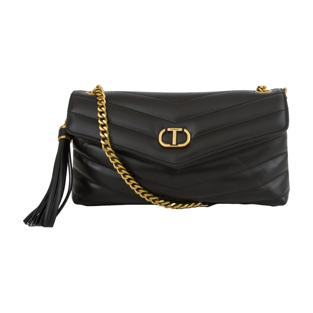 Twinset Women's Black Shoulder Bags, One Size, Shoulder Bag