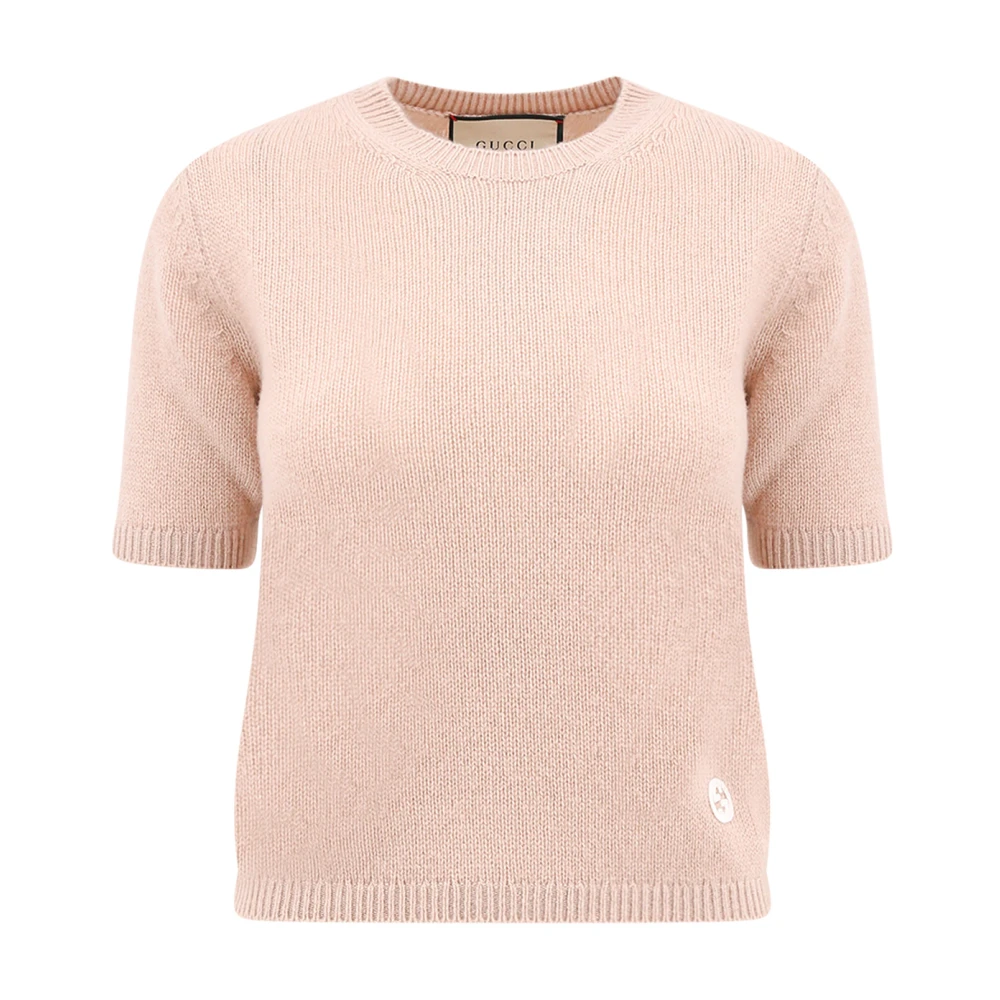 Gucci Cashmere GG Logo Sweater Pink Dames