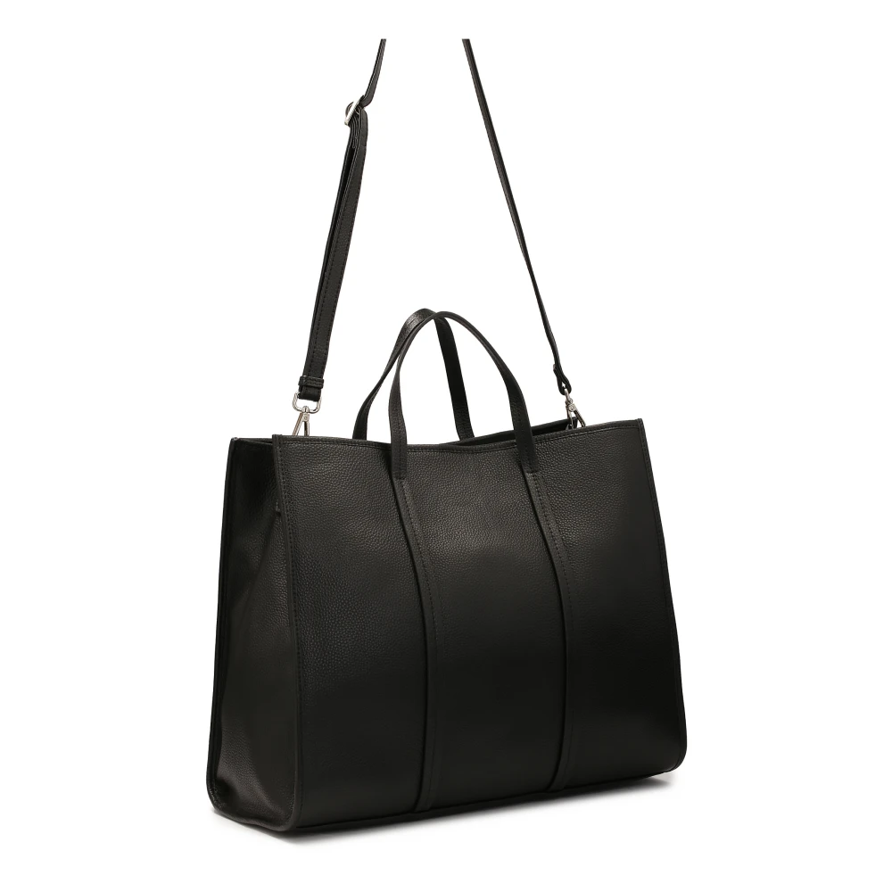 Kazar Grote XL erwtenleren handtas Black Dames