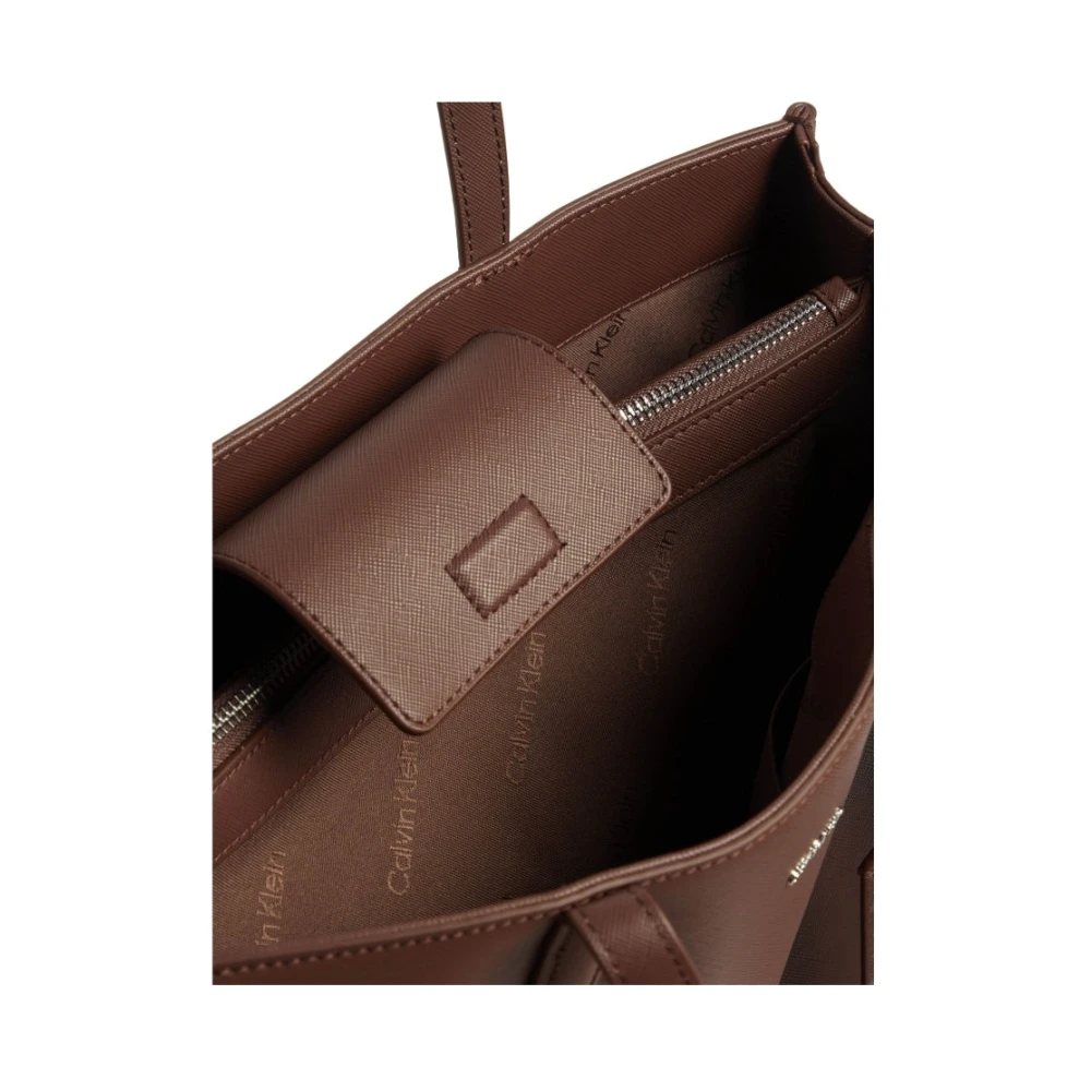 Calvin Klein Bruine Medium Shopper Handtas Brown Dames