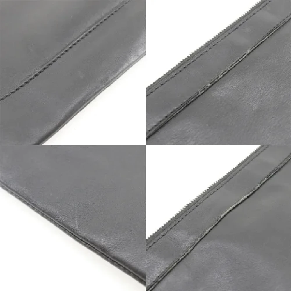 Balenciaga Vintage Pre-owned Leather clutches Black Dames