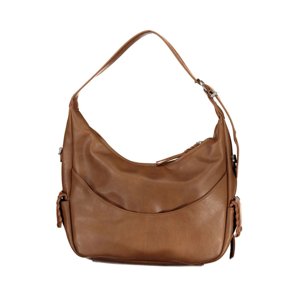 Desigual Bruine Schoudertas met Meerdere Vakken Brown Dames