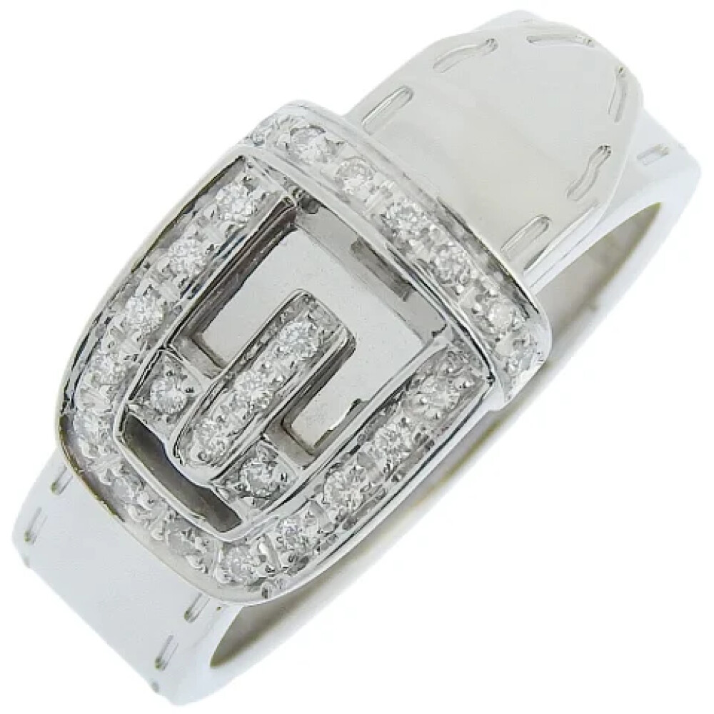 Pre owned Oro blanco anillos Gucci Vintage Bisuter a Vintage Miinto