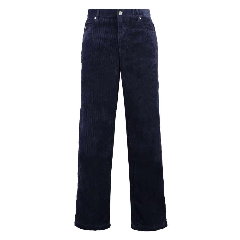 Isabel marant Jorje Corduroy Broek met Metalen Knopen Blue Heren