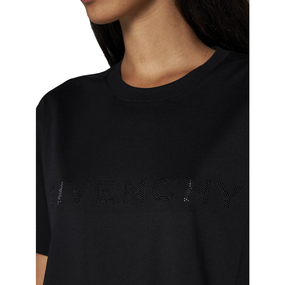 Givenchy Logo T-shirt Black Dames