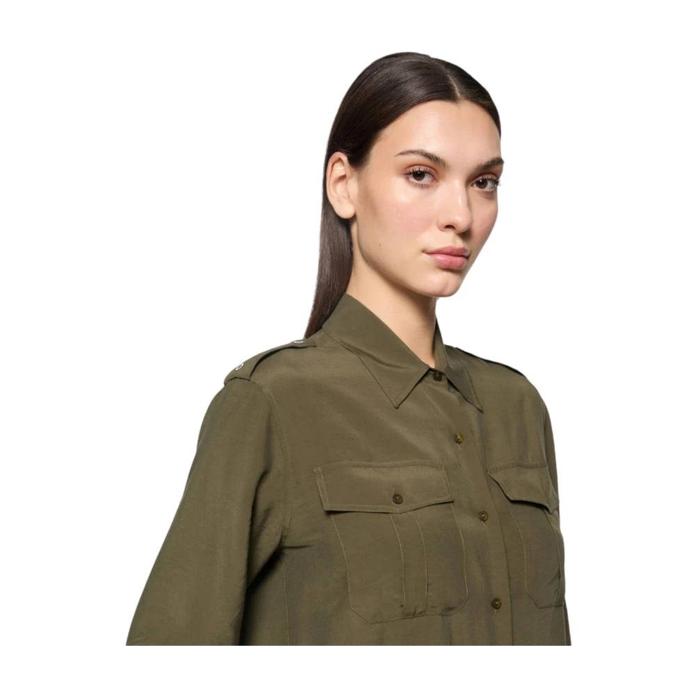 Dondup Stijlvolle Shirt voor Mannen Green Dames