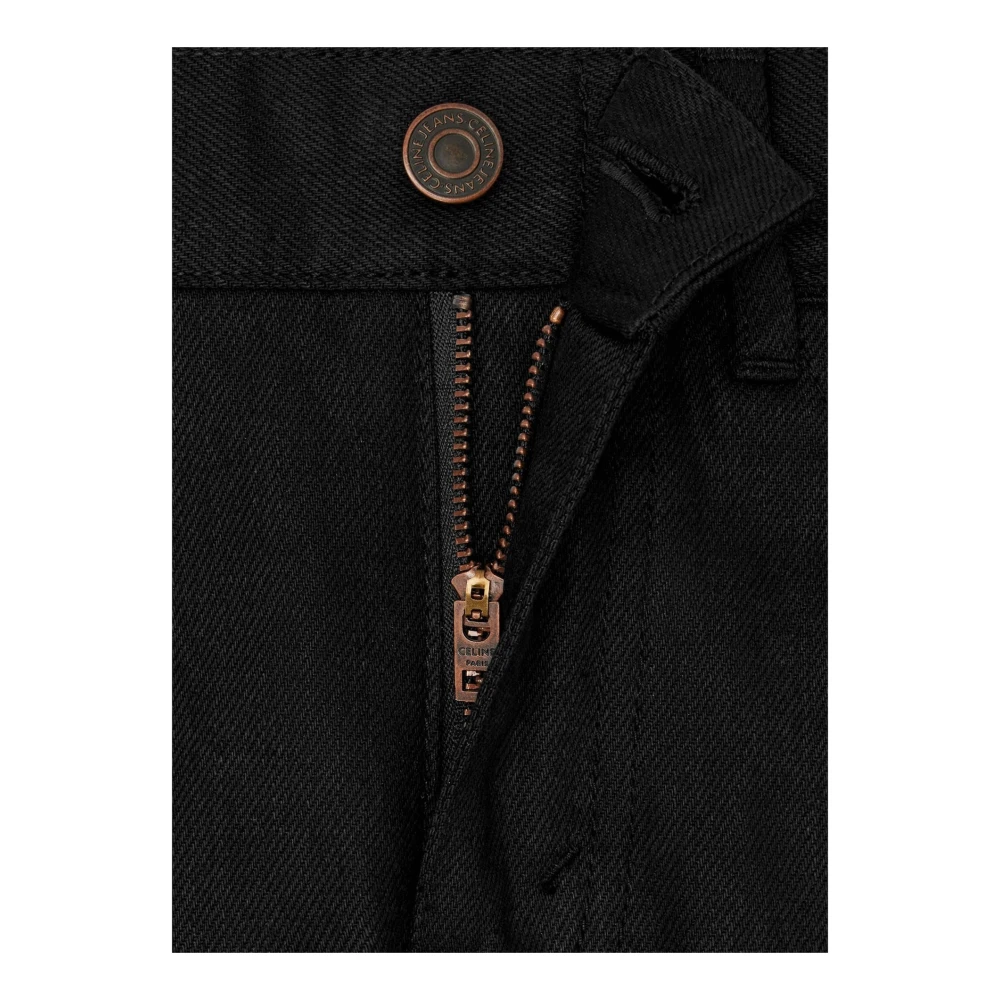 Celine Skinny Fit Jeans Low Rise Style Black Dames