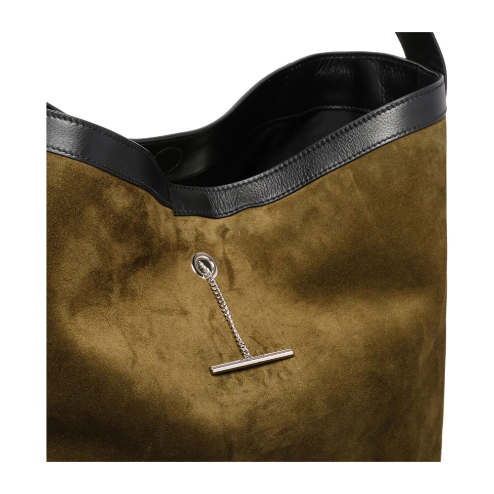 alexander mcqueen Schoudertas met Hanger en T-Gesp Sluiting Brown Heren