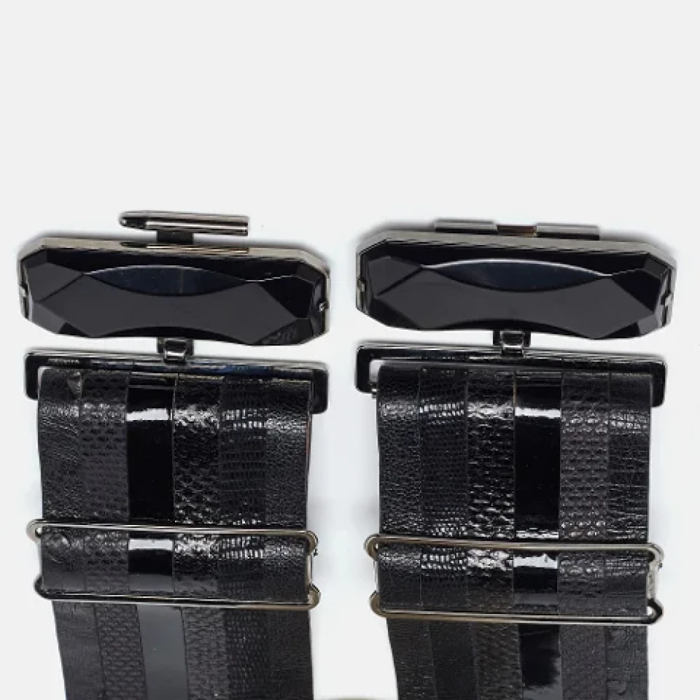 Fendi Vintage Pre-owned Leather belts Black Dames