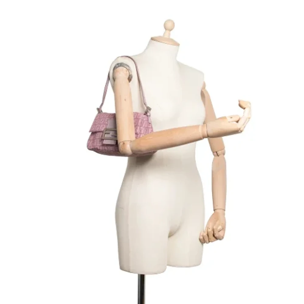 Fendi Vintage Pre-owned Canvas fendi-bags Purple Dames