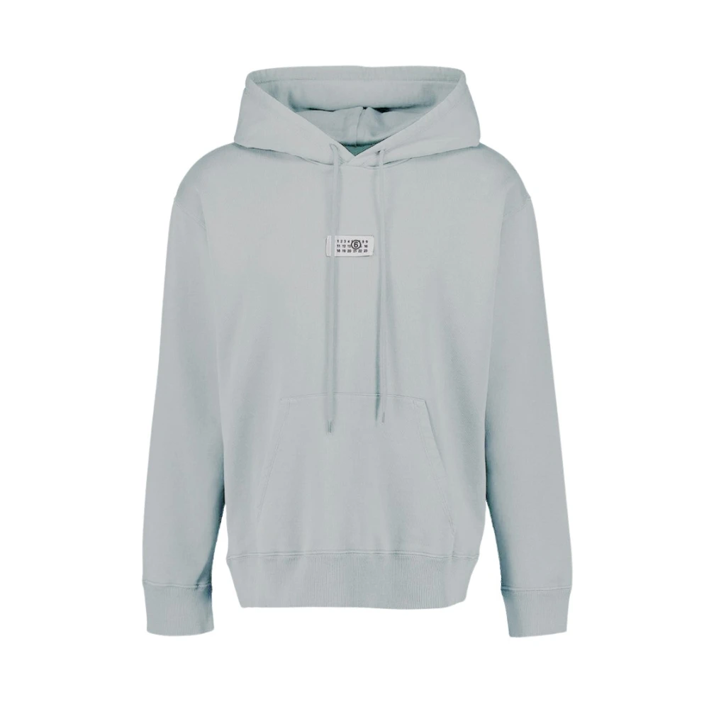 MM6 Maison Margiela Katoenen Logo Hoodie Green Heren