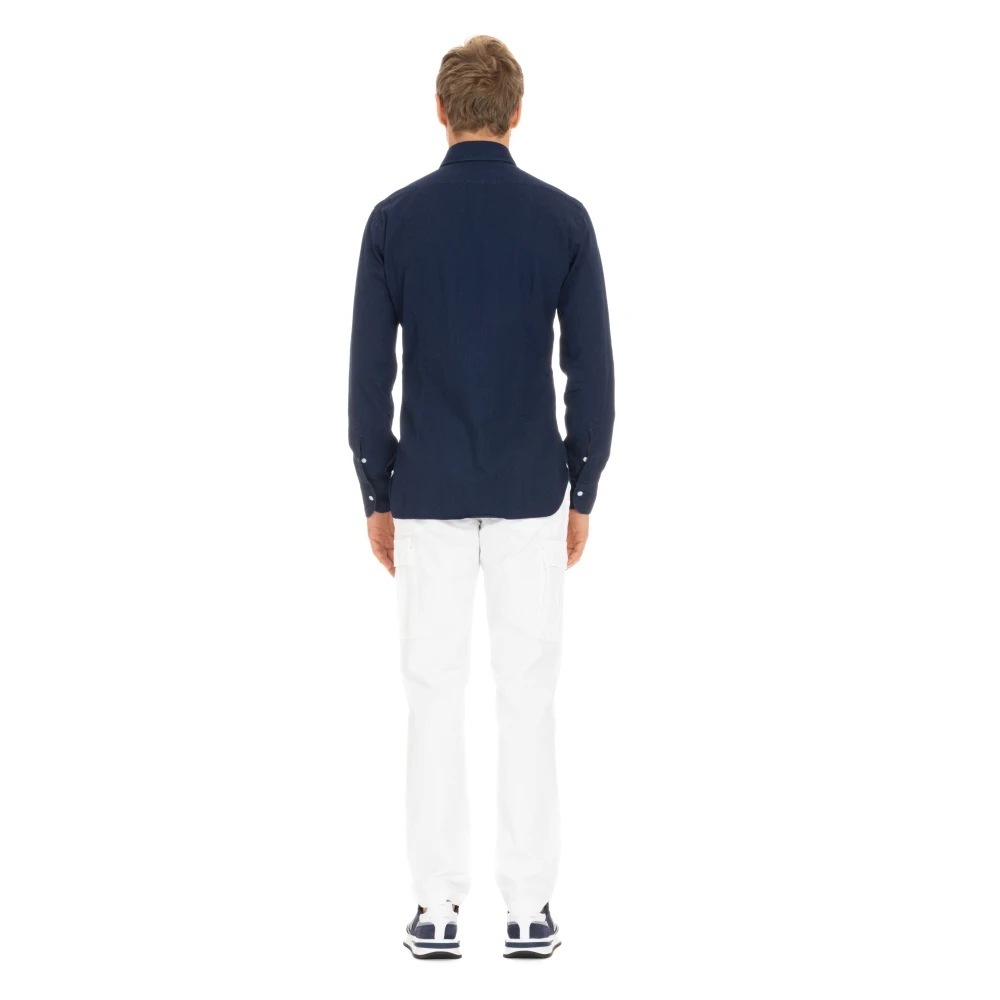 Barba Denim Overhemd Blue Heren