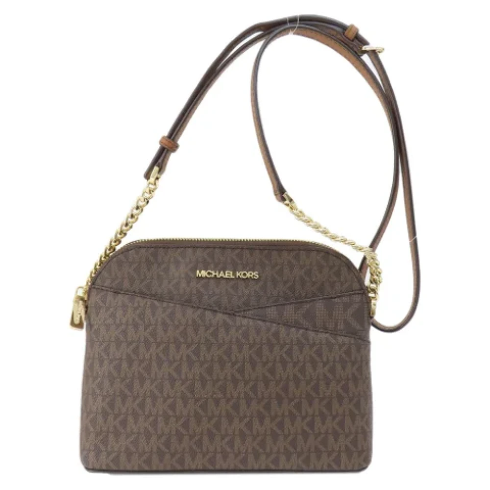 Michael Kors Pre-owned Plastic shoulder-bags Brown Dames