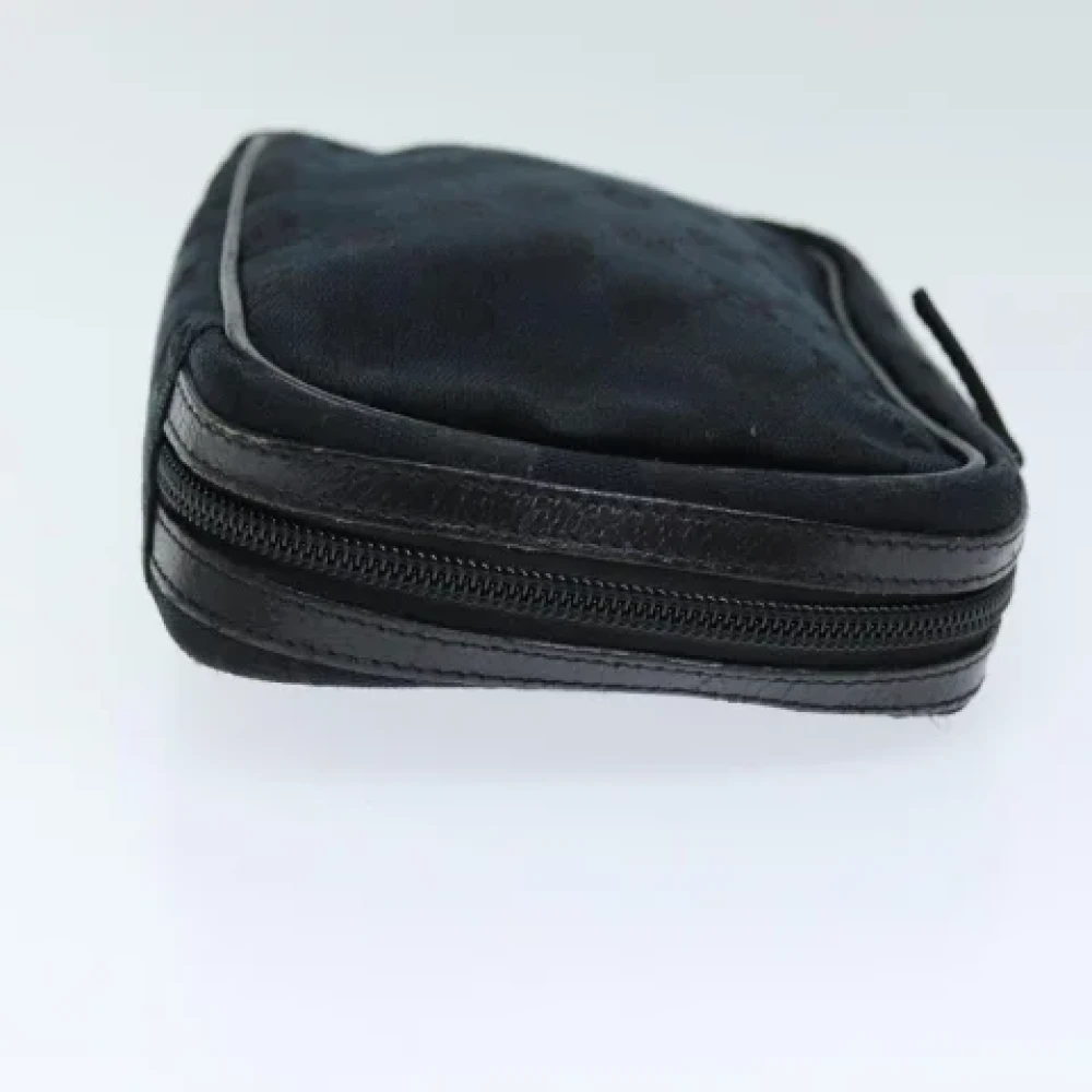Gucci Vintage Pre-owned Canvas pouches Black Dames