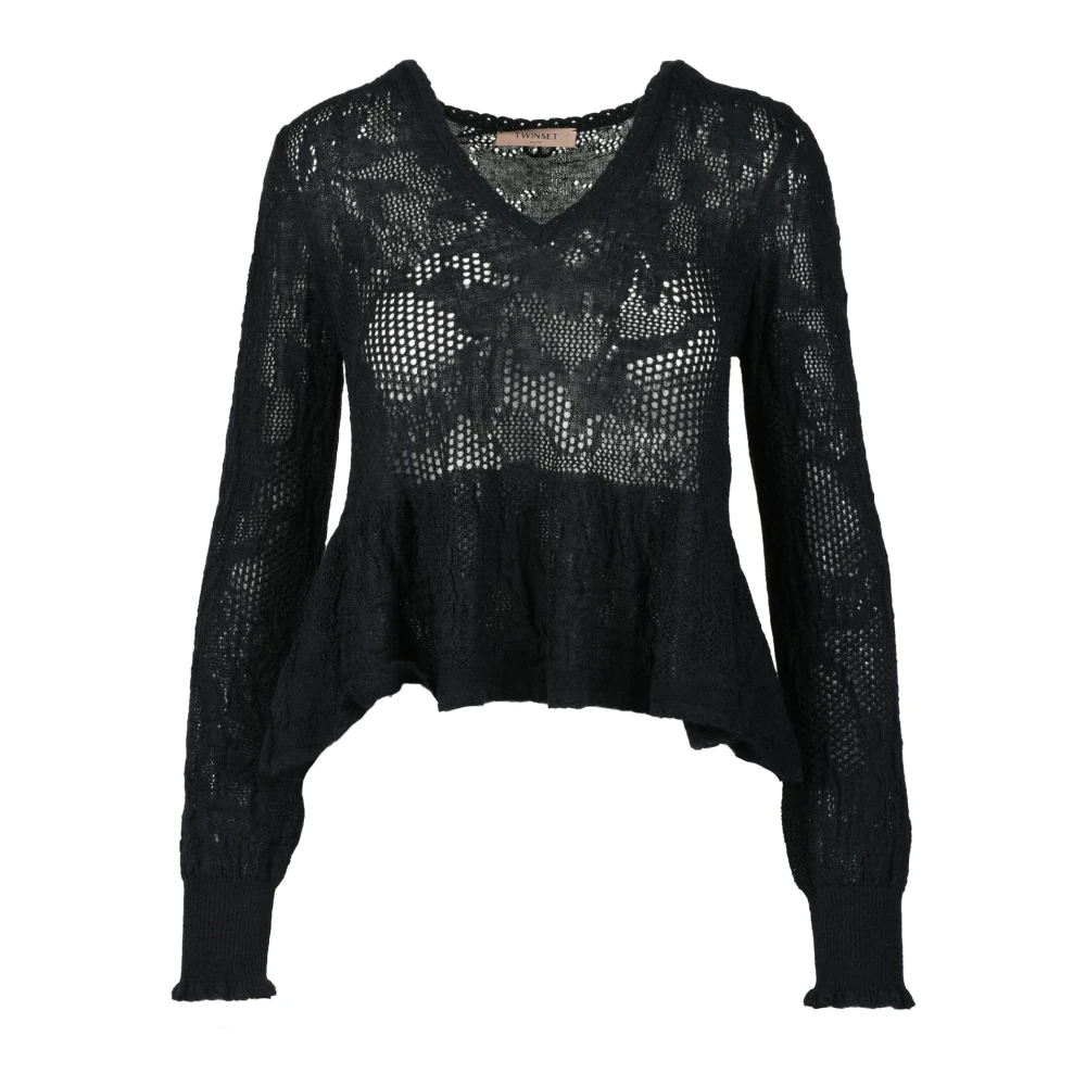 Knitwear > V-neck Knitwear - - Twinset - Modalova