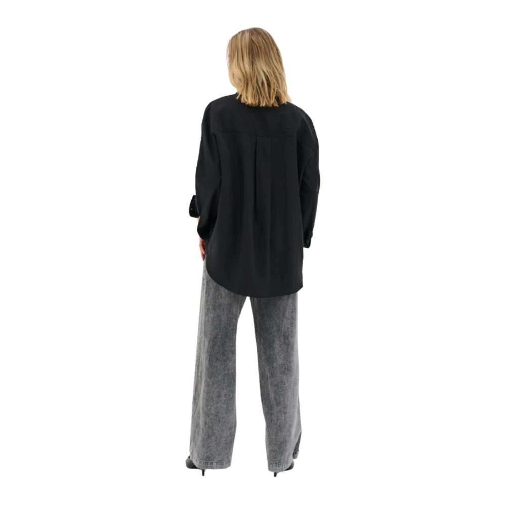 My Essential Wardrobe Zwarte Tulla Shirt Black Dames