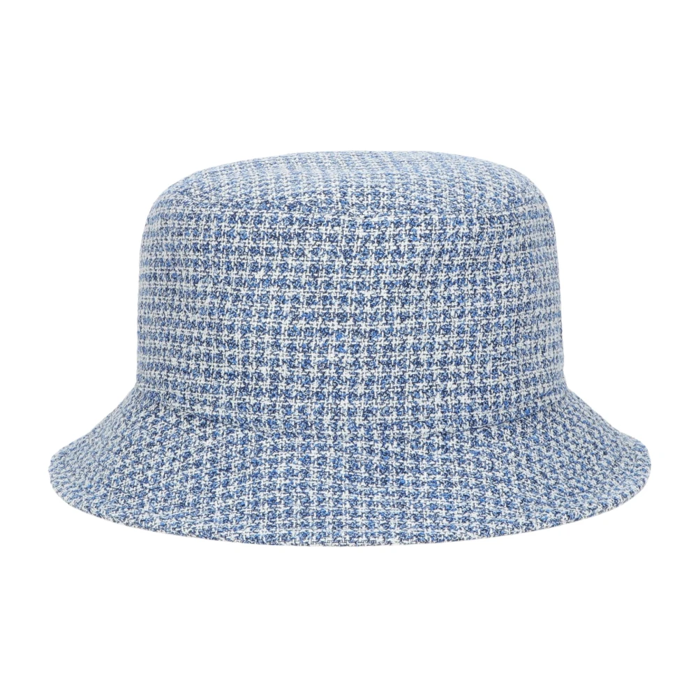Borsalino Stijlvolle Bucket Hat met Zachte Kroon Blue Unisex