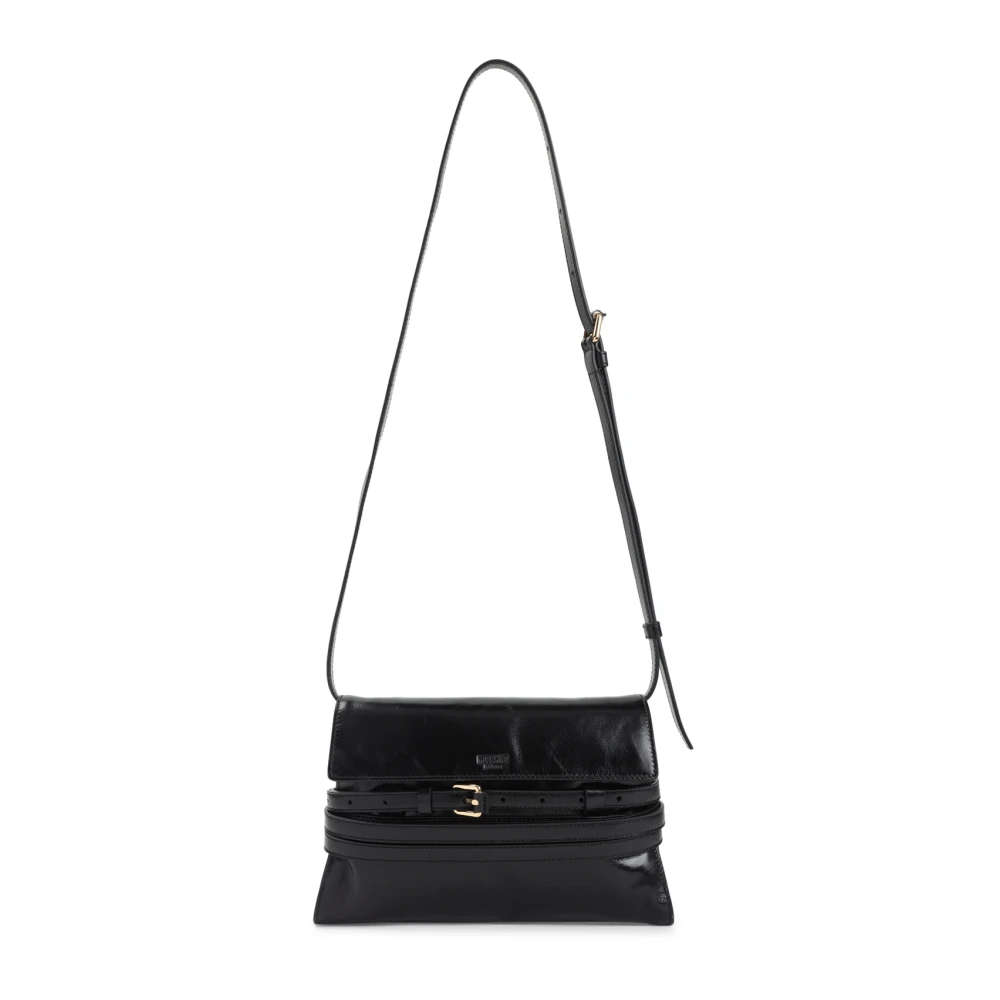 Moschino Donna Nero Borsa A Spalla In Pelle