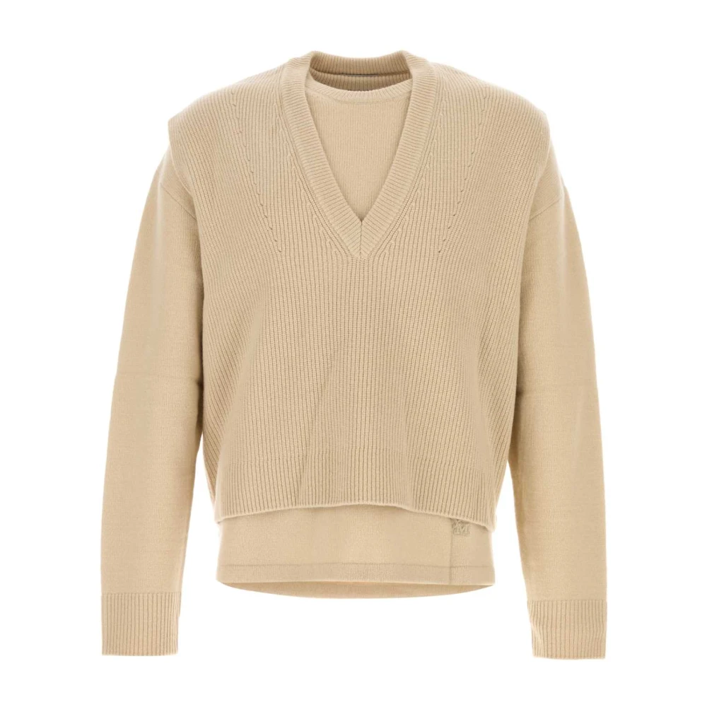 Wooyoungmi Beige Wollen Trui Beige Heren