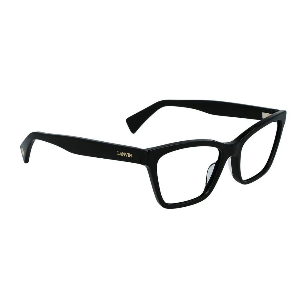 Lanvin Stijlvol Zwart Acetaat Frame Bril Black Dames