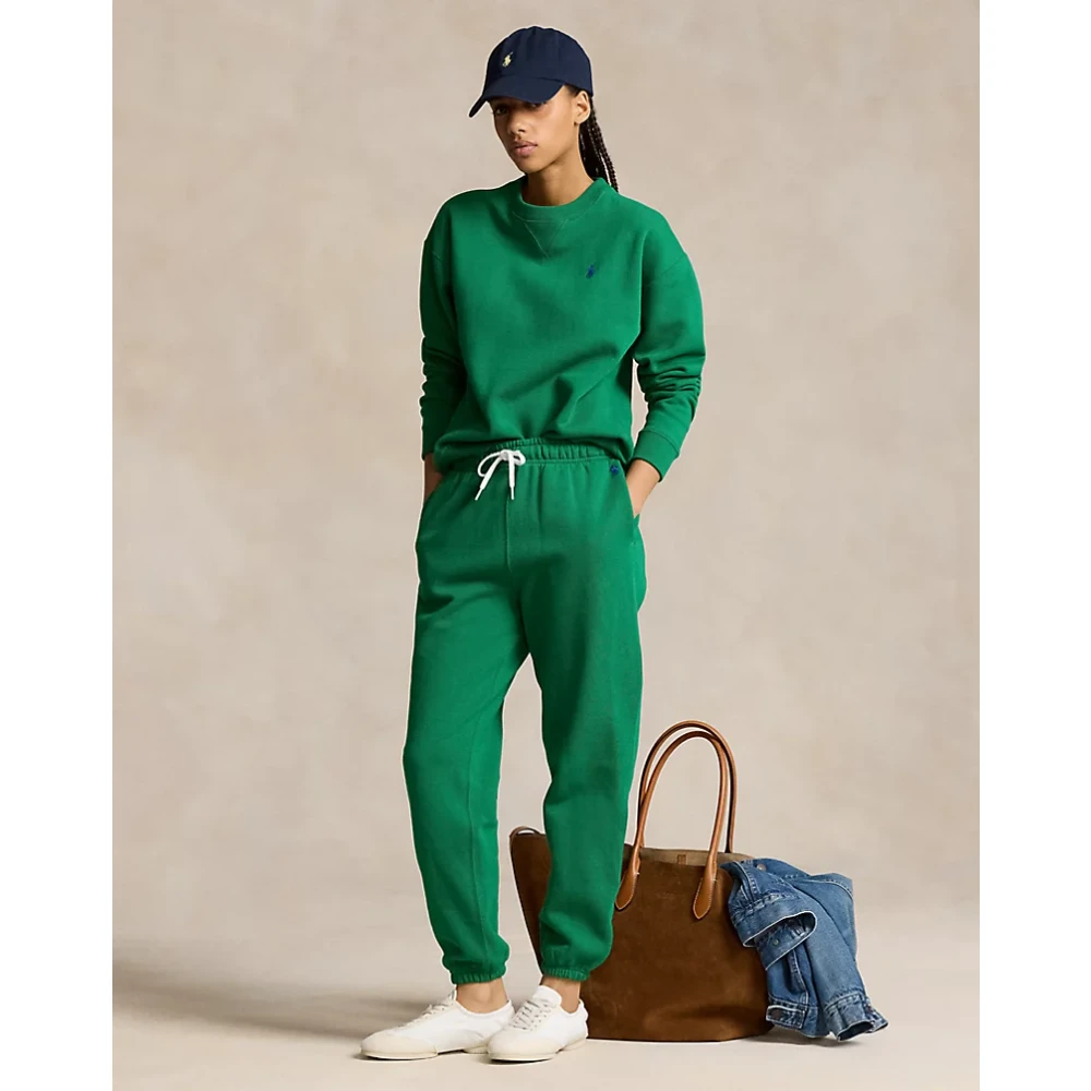 Polo Ralph Lauren Sportieve Sweatpants Green Dames