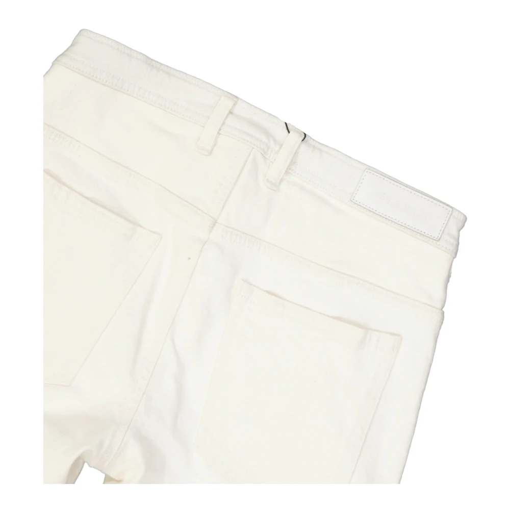 Neil Barrett Klassieke katoenen jeans voor mannen White Heren