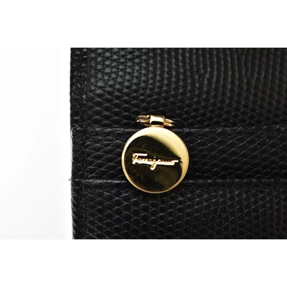 Salvatore Ferragamo Pre-owned Leather wallets Black Dames