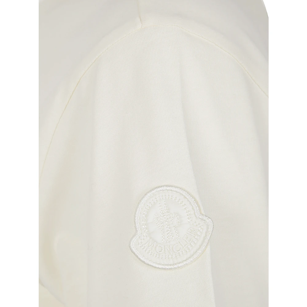 Moncler Witte korte mouwen trui White Dames