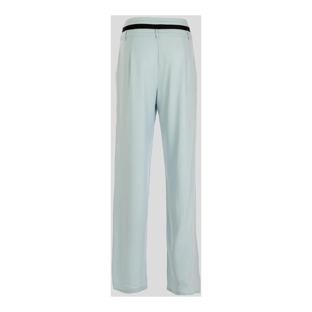 Liu Jo Elegante Palazzo Broek Ice Sky Blue Dames