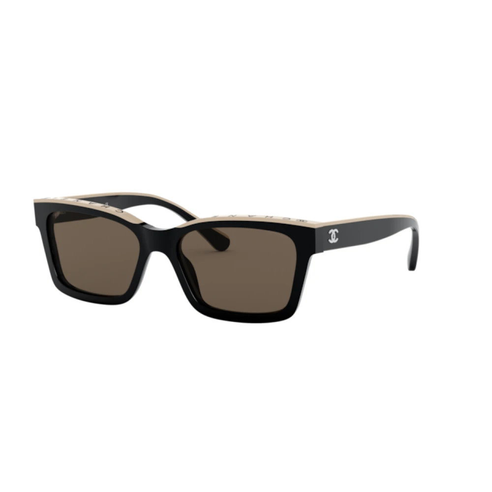 Chanel Women's Black Sunglasses, 54 Mm, Square Sunglasses