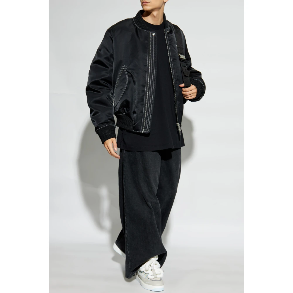 Off White Jas met logo Black Heren