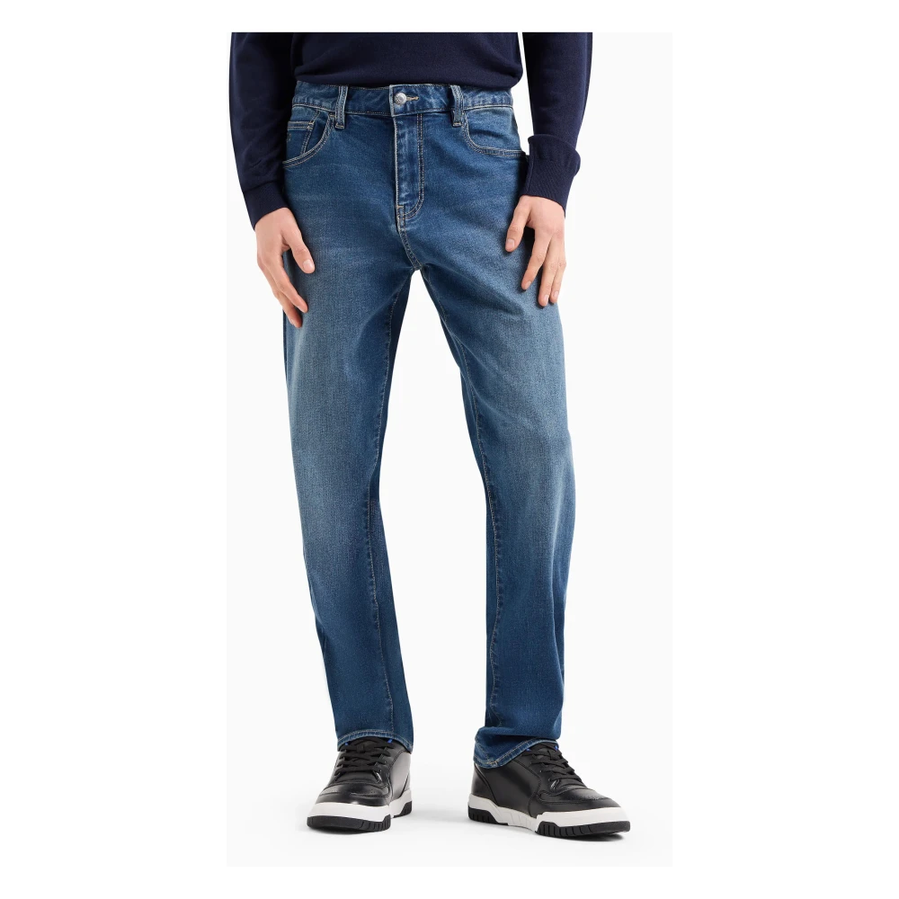 Armani Exchange Slim Fit 5 Zakken Jeans Blue Heren