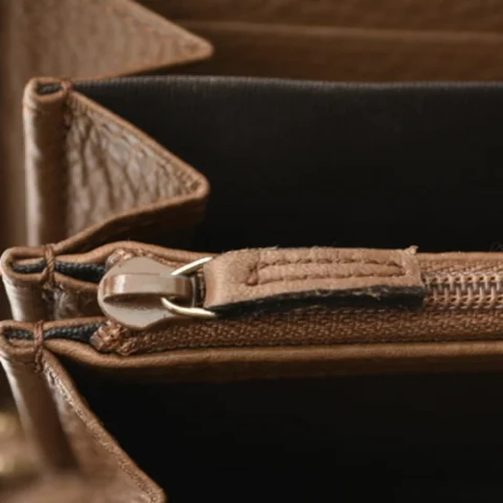 Gucci Vintage Pre-owned Leather wallets Brown Dames