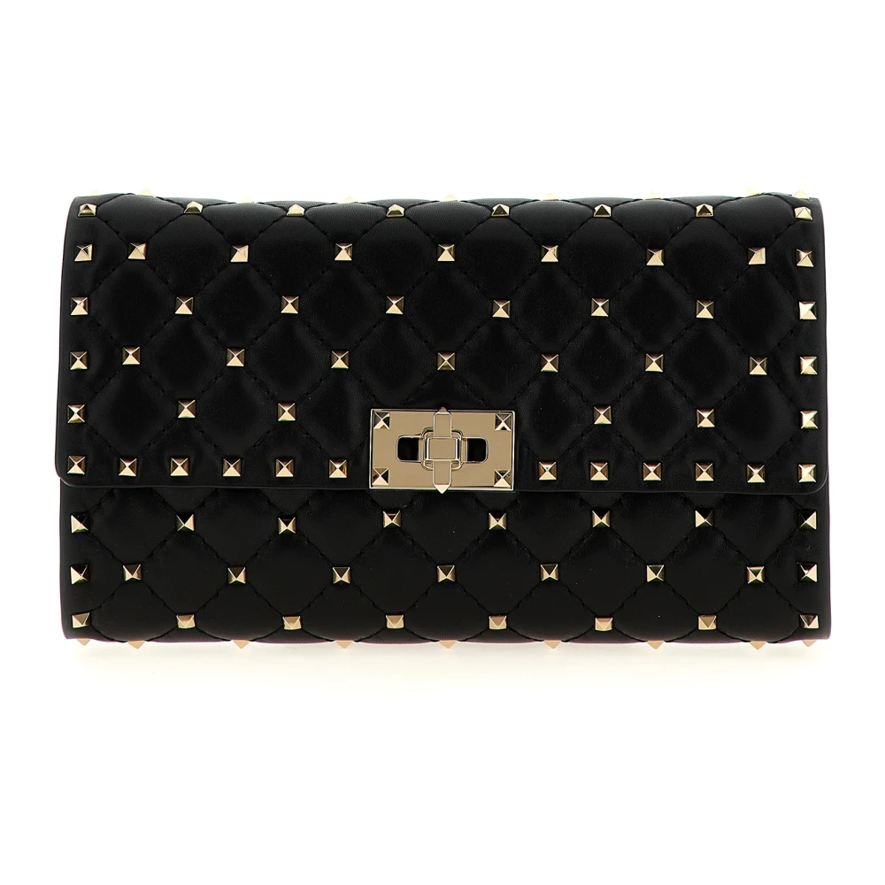Valentino Garavani Women's Black Rockstud Spike Shoulder Bag