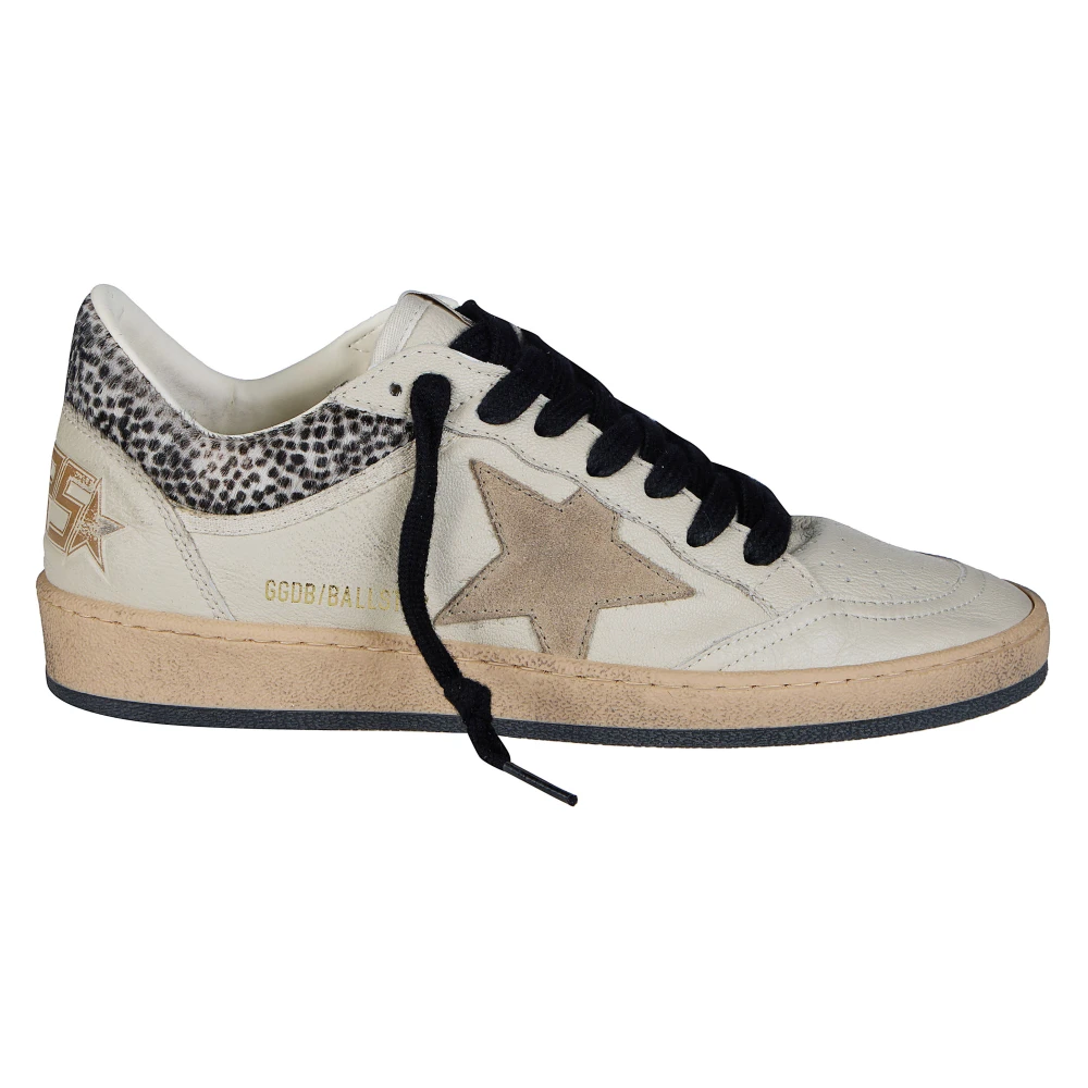 Golden Goose Ballstar Nappa Upper Toe and Spur Horsy Collar Suede Star Dames Schoenen Veelkleurig Multicolor