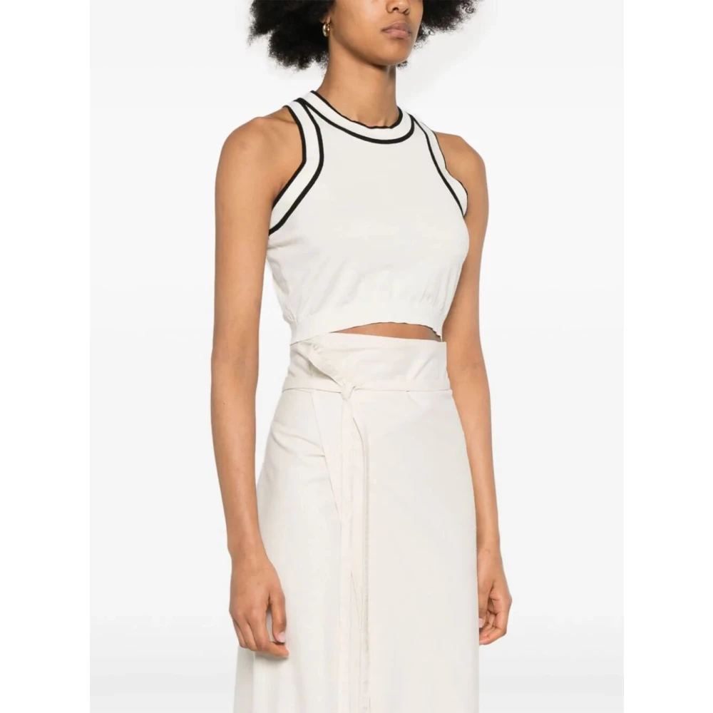 Max Mara Sleeveless Tops White Dames