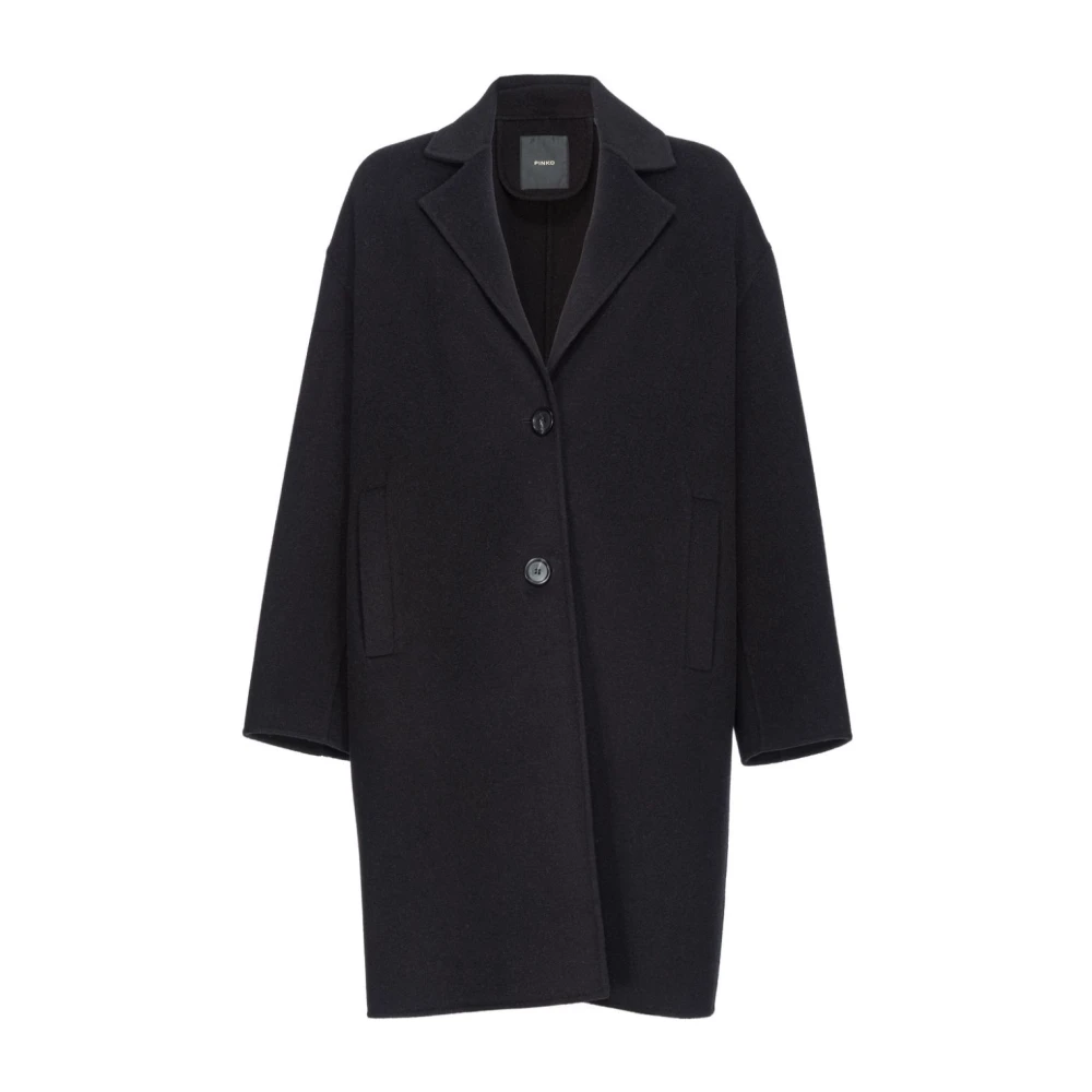 Pinko Zwarte Jassen voor Vrouwen Black Dames