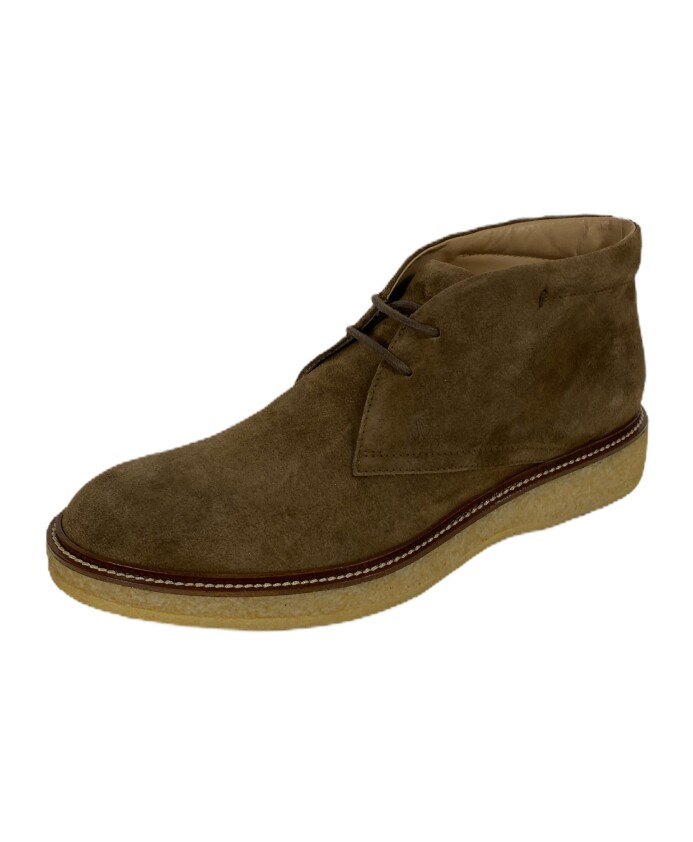 chaussure-bottine-daim-marron-clair