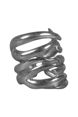 Silver Rhodiumpläterad Mässing Smyckesdel